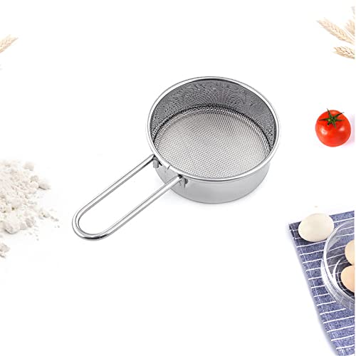 Uptuoli SMALL-STRAINER Strainer, Flour Colander Mini Small Flour Sifter For Baking Powder Sugar Coffee Pastas Tea, 2.6 Inch Sieve 40 Fine Mesh Strainers, Stainless Steel Food Strainer Mini Sifter thumb #5