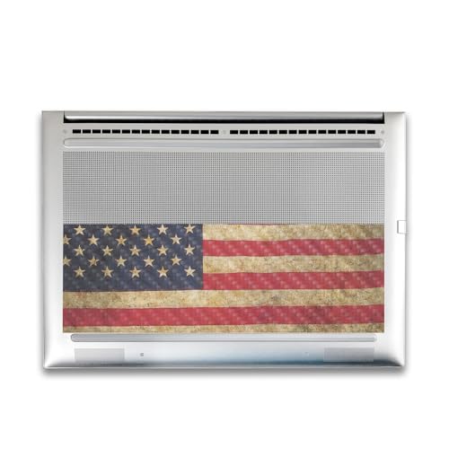 Image of Carbon Fiber Gaming Skin Compatible with HP Envy x360 16 inch (2023) - Vintage Flag - Premium 3M Vinyl Protective Wrap Decal Cover - Easy to Apply | Crafted in The USA by MightySkins