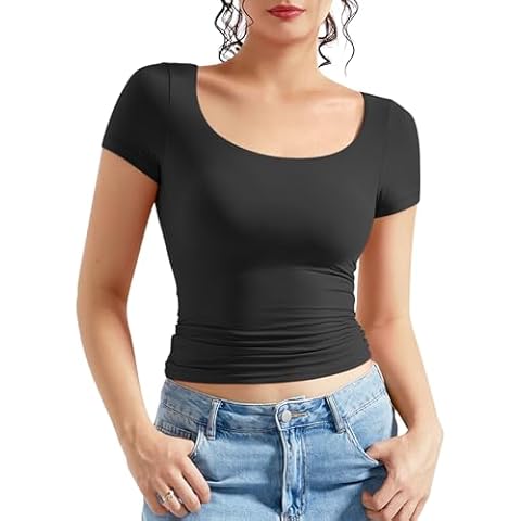 RXRXCOCO Women's Double Lined Fitted T-Shirt Cover