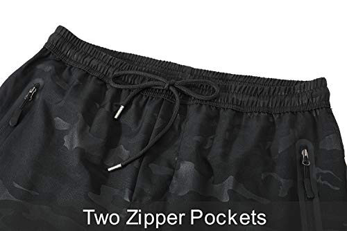 Bgowatu Men's Jogger Sweatpant Zipper With Pockets Running Pants (Camo Us L) #TOP5