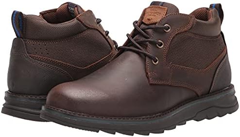 Nunn Bush Men's Luxor Plain Toe Chukka Boot with Comfort Gel and Memory Foam Ankle, Brown Crazy Horse, 8 X-Wide | Image 6