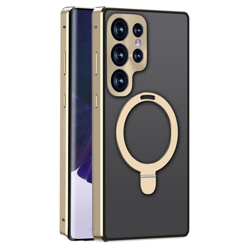 Galaxy S25 Ultra�p ���� �P�[�XMagSafe�Ή� �X�^���h�@�\ �c�����Ή� �����O�t�� SC-52F SCG32 �M�����N�V�[S25 �E���g�� �J�o�[ �A���~�o���p�[ �X�}�z�P�[�X �}�O�Z�[�t �Ή� �X�^���h�@�\ ���^ �y�� �ϏՌ� �J��