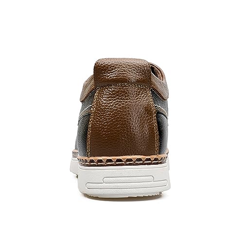 CERYTHRINA Men's Invisible Height Increasing Elevator Shoes Fashion Lace-up Leather Oxford Sports Shoes Casual Dress Shoes3