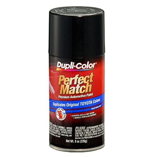 Image of Dupli-Color EBTY16227 Perfect Match Automotive Spray Paint - Toyota Black Sand Pearl, 209 - 8 oz. Aerosol Can