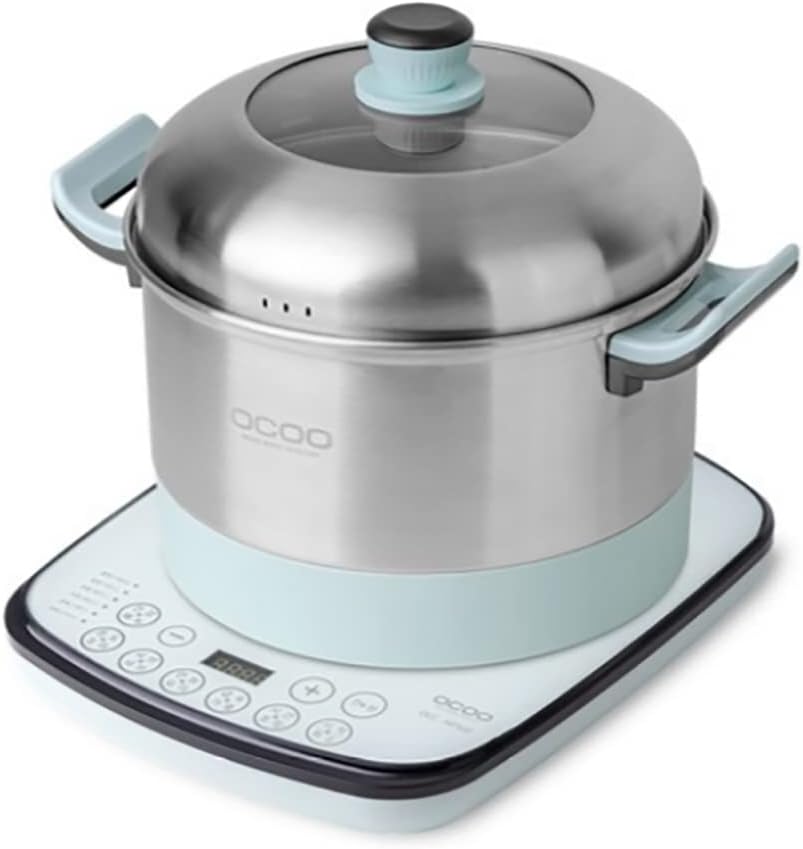OCOO 5L Smart COOKER Herbal Extractor All-in-one Cardron Boiling Water Fermenter for Steamed Dish,Making Brewed Vinegar,Ginseng decoction Multi Cooking Machine, stainless steel 220V