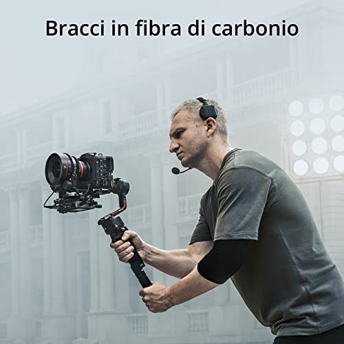 Image of DJI RS 3 Pro & DJI R Twist Grip Dual Handle - 3-Axis Gimbal Stabilizer for DSLR and Cinema Cameras, Automated Axis Locks, Extended Carbon Fiber Axis Arms, 4.5kg (10lbs) Tested Payload