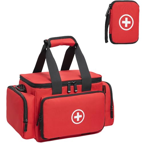IPEB Trousse de premiers secours vide, trousse médicale professionnelle, grand sac d'urgence pour infirmières, médecins de famille, soins à domicile,...