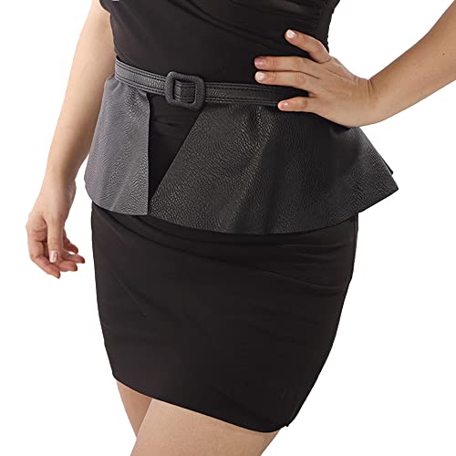 Jumwrit Pu Leather Waist Belt Fashion Dress Belt for Women Adjustable Skirt Belt with Buckle Elegant Wrap Wide Cinch for Dress Solid Color Corset Belt Waistband(Style 3)2
