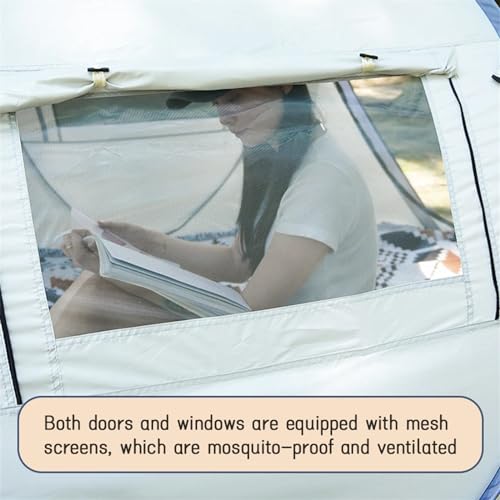 Carpa Pop Up Camping Automática 2 Personas Beige miniatura 5
