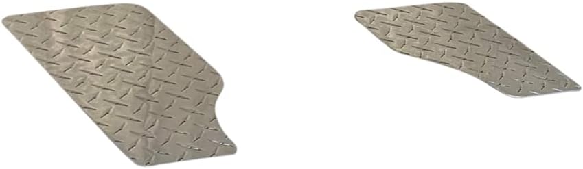 Compatible with Yamaha Golf CART G2 or G9 Diamond Plate 2 PC NO Step Covers kit. Silver