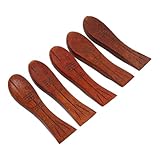 GRIRIW 5 Stück Teiliges Holz Essstäbchen Halter Vintage Ablagen für Küchenutensilien für Japanische und Asiatische Tische Praktisch für Essstäbchen Löffel und Gabeln