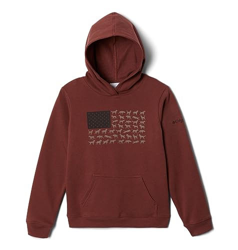 Columbia Youth Boys PHG Hunt Flag Hoodie, Red Rocks/Iron Dogs, XX-Small - image 1