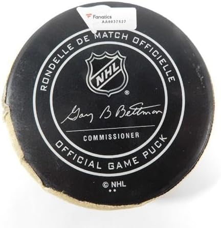 2019 Arizona Coyotes vs. Vancouver Canucks Game Used Puck 2-28-19 - NHL Unsigned Game Used Pucks