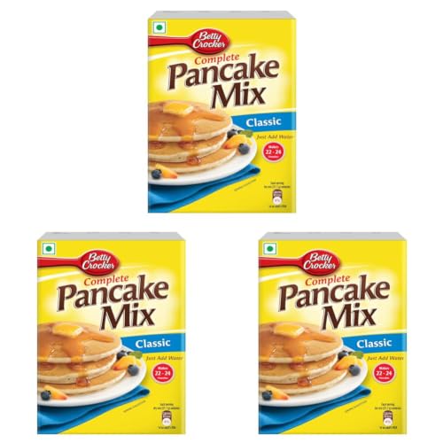 Image of Betty Crocker Instant Breakfast Waffles and Pancake Mix Powder, Original Flavour, Eggless, 500 g (Pack of 3)
