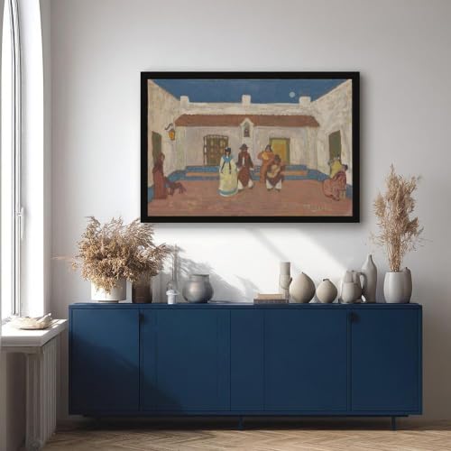 Affiche Danse créole Pedro Figari impression sur toile art mural