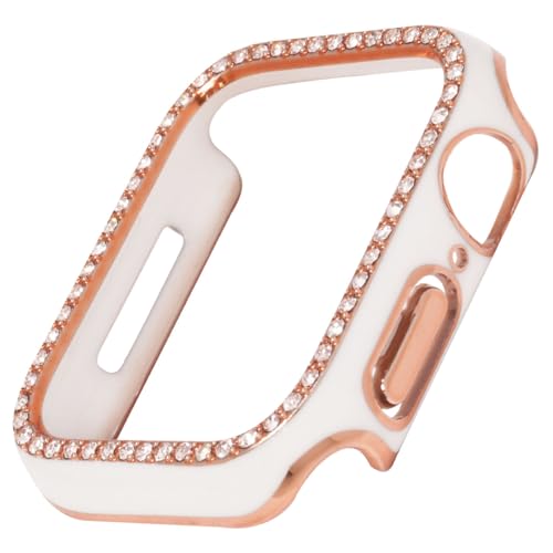 Kurocurrant クロカラント compatible with Apple Watch アップルウォッチ用 ハードカバーラインストーン カバー ケース 装着簡単 キラキラ 46mm コンパチブル Apple Watch Series10/9/8/7/