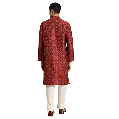 Sojanya (Since 1958 Men'S Silk Blend Kurta & Churidar Pyjama3