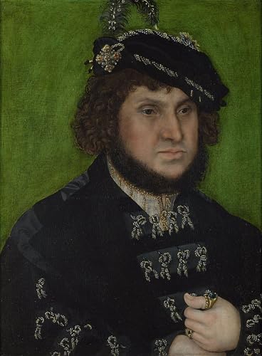 Portrait Jean de Saxe Lucas Cranach Toile Idée Cadeau Collection