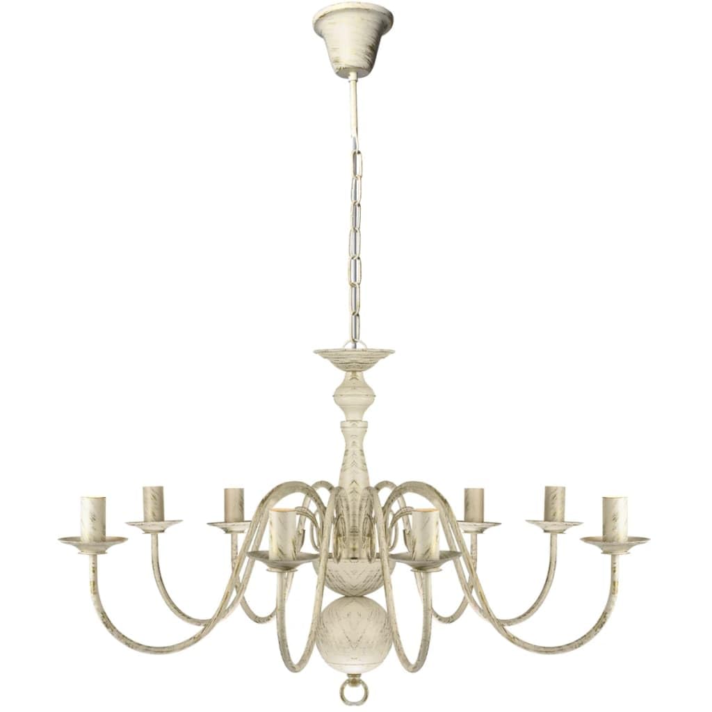 vidaXL Lampadario in metallo anticato, 8 luci, lampada a sospensione