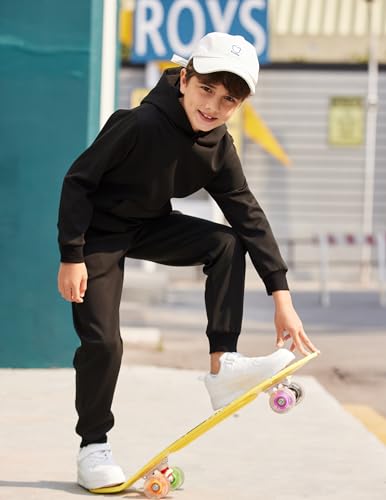 Arshiner 2 Piece Outfit Boys Pullover Hoodies Sweatshirt Suit For Kids Tracksuit Set4