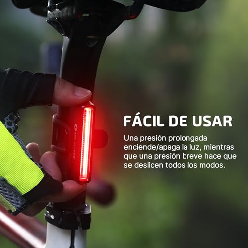 OLIGHT SEEMEE 30 C Luz Trasera Recargable Bicicleta 30 Lúmenes y 800 Metros 90 Horas Luces Bicicleta con Sensor de Freno Inteligente Bici LED Luz de Seguridad IPX6 Impermeable para MTB Carretera - imagen 5