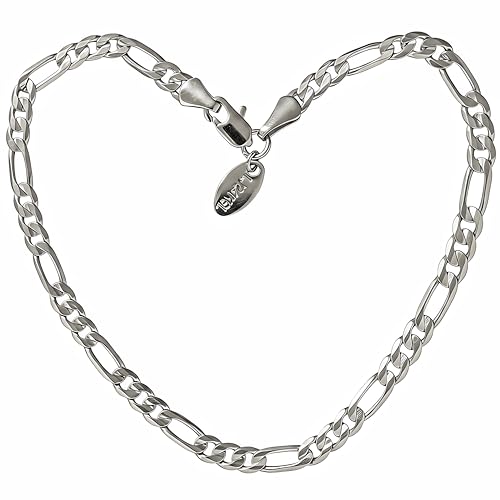 Lifetime Jewelry 4mm Figaro Chain Anklet