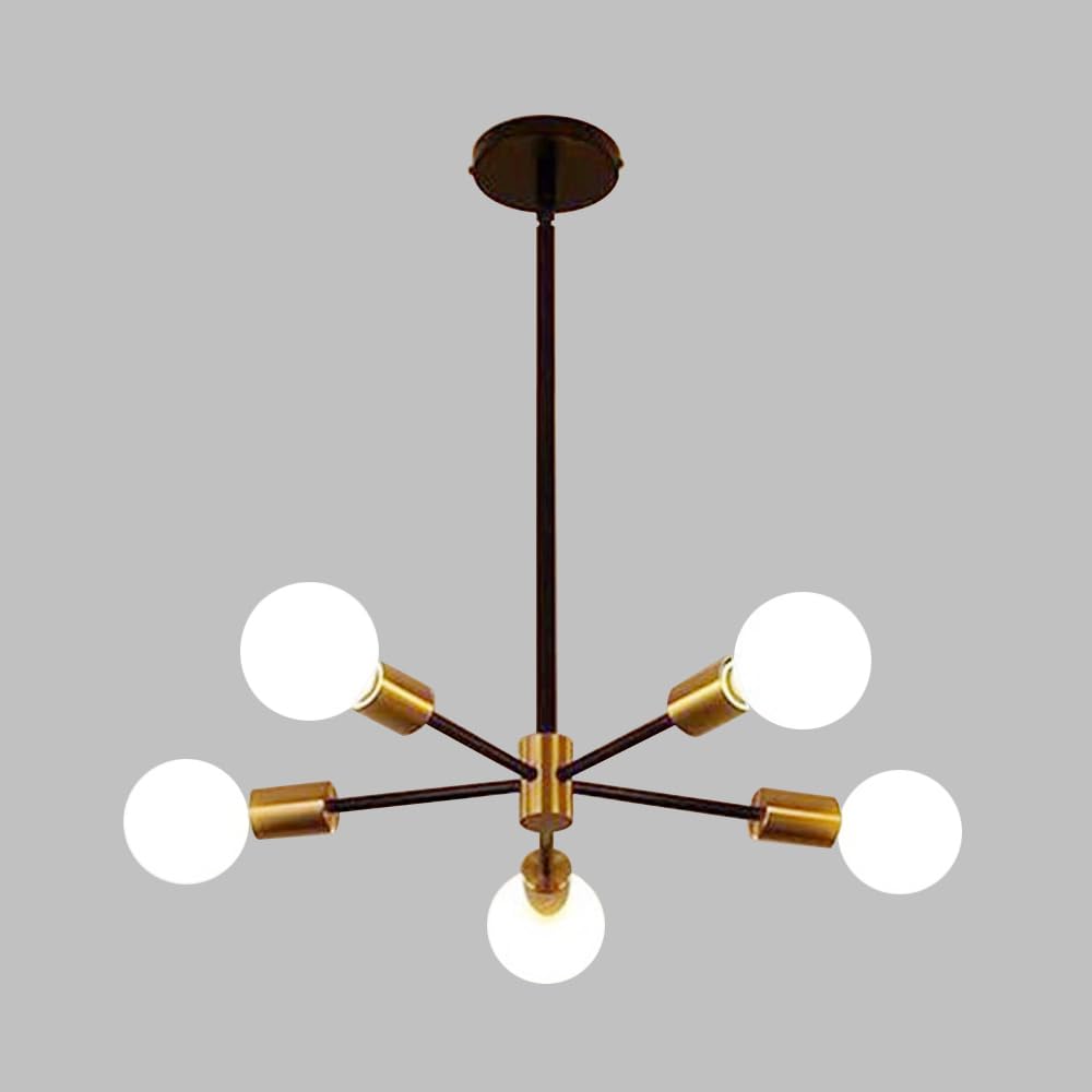 Lustre moderne Spoutnik et luminaire E27 pour suspension de salle à manger en métal
