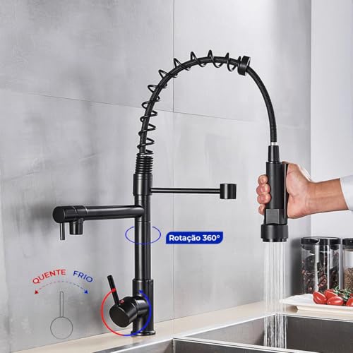 Cuba Dupla Inox Preta Inox 75x41 + Torneira monocomando luxo