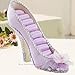 Ring Holder High Heel Shoe Design Fashion Jewelry Organizer Display Birthday Gift (Purple)
