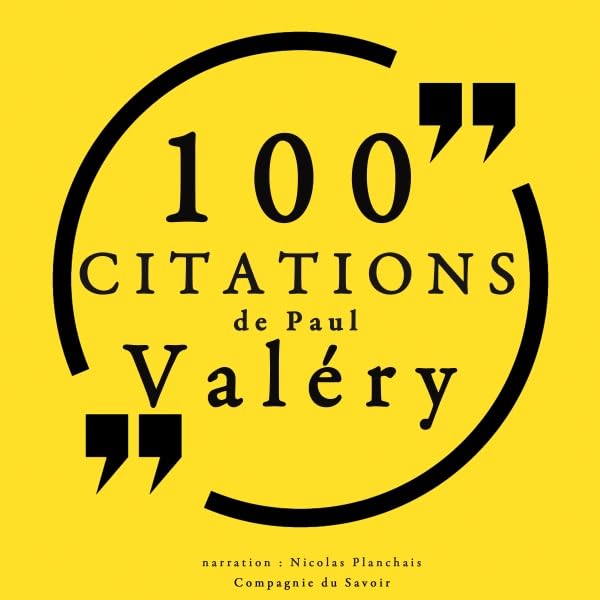 Cover art for 100 citations de Paul Valéry