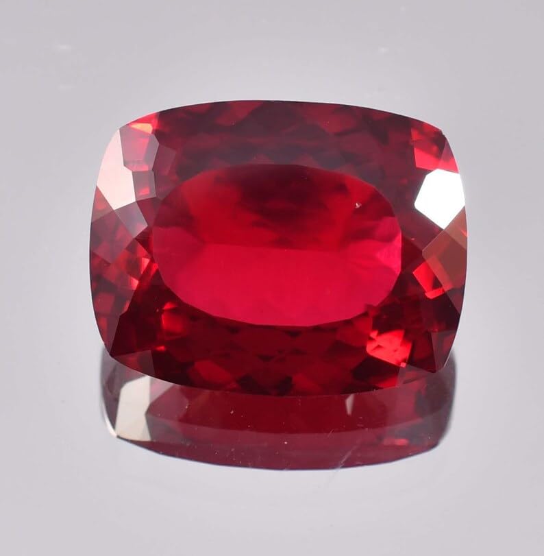 Rubis véritable facetté 16 x 10 mm pour la haute joaillerie et pendentif