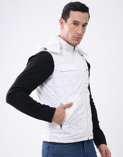 Image of Monte Carlo Men's Regular Fit Reversible Jacket | Detachable Hood | Sleeveless Style | Solid Design | able Winter Jacket for Men | Stylish Reversible Hooded Jacket For Men's (Pack Of 1)