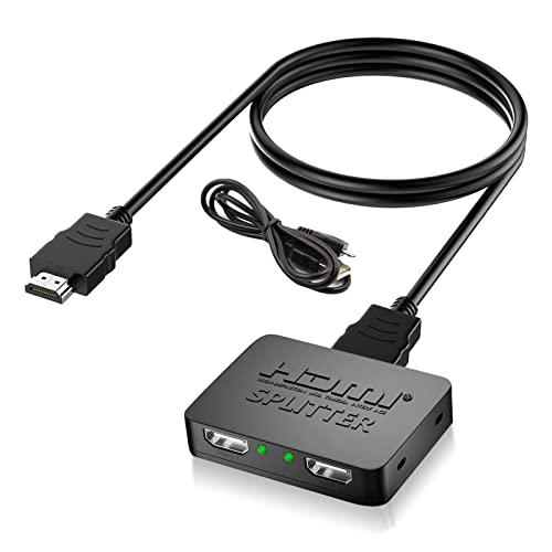 【配信機材フルセット】HDMIスプリッター/キャプボ/ミキサー/マイク+ケーブル Amazon | OULEKE HDMI 分配器 1入力2出力 [2025改良型・分配器
