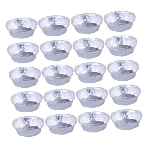 VALICLUD 20piezas Tazones Horneados para Freidoras de Aire Bandejas de Aluminio para Panadería Recipientes Desechables para Hornear para Cocción Horno y Material Resistente Altas