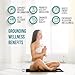TJK Health Grounding Mat for Feet - Earthing Pad Kit Earth Ground Therapy for Improved Sleep Better Sleeping Reduced Pain - Earth Grounded Mouse Pads Health Wellness Mats for Bed Desk Chair Yoga