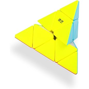 XMDCuber QY Toys 3x3 Pyramid Speed Cube Stickerless 3x3x3 Pyraminx Triangle Magic Cube