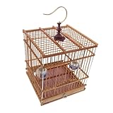 Environnement confortable : adapté aux zosterops et aux chardonnerets, créant un habitat naturel et confortable , cage à oiseaux pour petits oiseaux, cage à perroquet suspendue