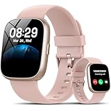 Smart Watch with Alexa Built-in, 1.83' HD Fitness Watch with Bluetooth Calling, New Smartwatch with Heart Rate/Sleep Monitor, 110+ Sports Modes, IP68 Waterproof Activity Tracker for Android iOS, Pink