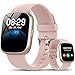 Smartwatch Herren Damen, 1.83" HD Smart Watch mit Bluetooth Anrufen/Alexa, 100+Sportmodi Fitnessuhr mit Herzfrequenz/Schlafmonitor/... IP68 Wasserdicht Fitness Tracker für Android iOS, Pink