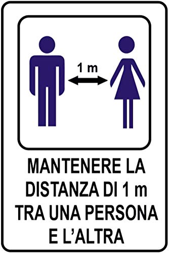 Cartello Con Simbolo E Testo | M016| Mascherina Obbligatoria - Foto 9