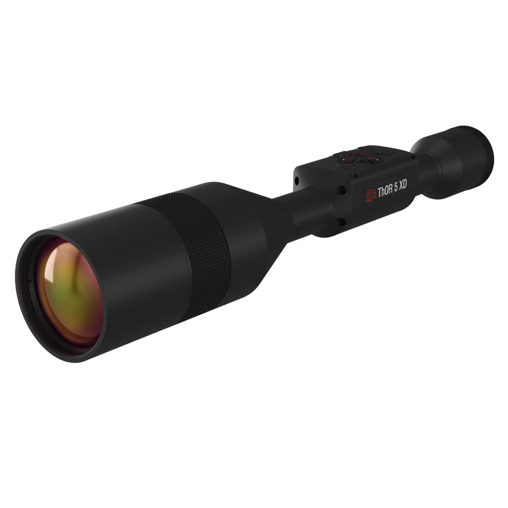 ATNThor 5 XD Smart HD Thermal Scope w/ 1280x1024 Xtreme Definition Gen 5 Sensor, Video Rec, Built in LRF, Ballistic Calculator, RAV