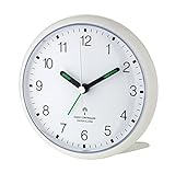 lautloses SWEEP-Uhrwerk TFA Dostmann Wecker, Weiß