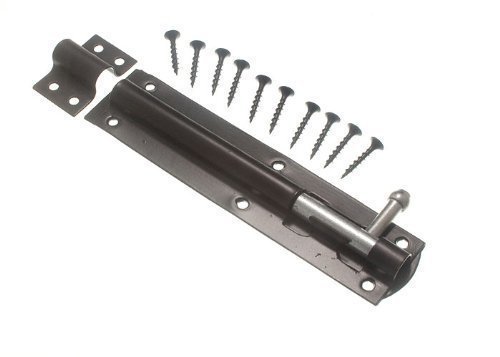 Targette 150mm noir loquet de verrouillage robuste pack de 2 anti-intrusion