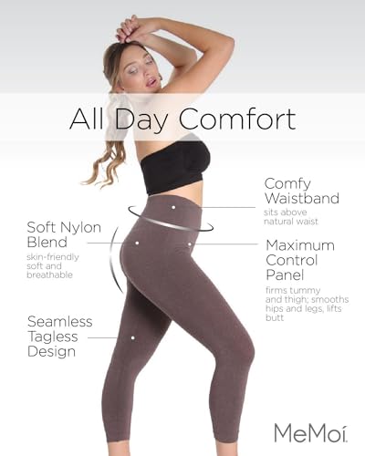 SlimMe Leggings modeladoras, leggings de cintura alta, controle de barriga, calças de compressão con