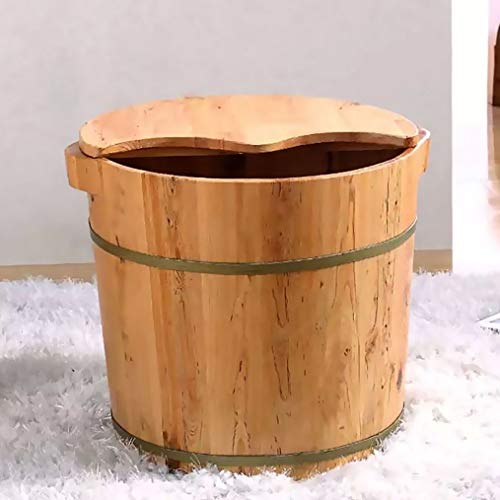 Bañera de sauna para pies de madera para pedicura miniatura 3