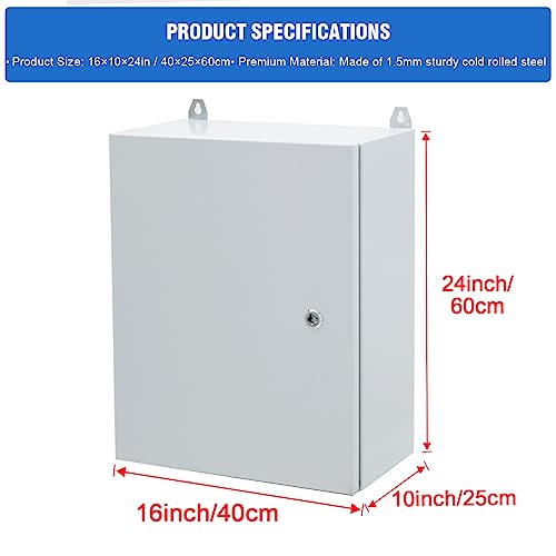 DWALE Outdoor Electrical Box,24 x 16 x 10''NEMA 4X Enclosure IP66 Waterproof & Dustproof, Universal Electrical Project Box with Mounting Plate by DWALE - Image 2