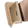 flora & co Sac Bandoulière Chaîne Femme en Paille - Besace De Plage Été Rotin Tressé - Bohème Tendance - Marron Métal #3