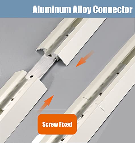 Rail de rideau plafond aluminium cloison amovible double - 5