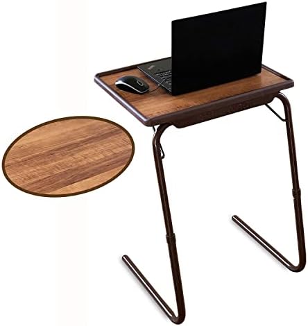 OAK N' OAK BUNNY BEAR ® TABLE-ALDER| Adjustable Multi Position Portable Folding Table Mate for Bed Trey, Work, Watch TV, Dining, Study, Outdoor & Office Furniture(Alder)