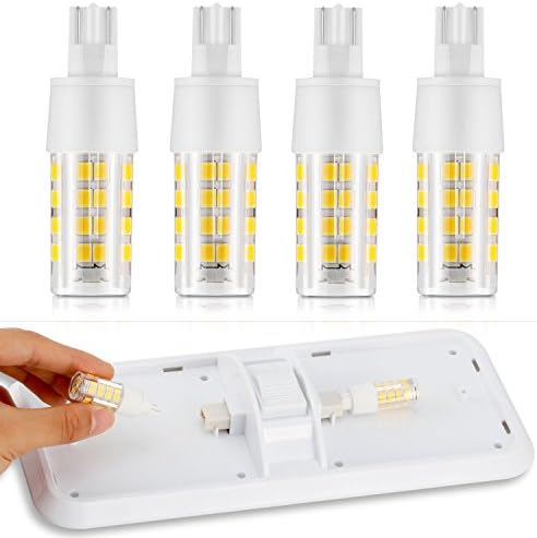 Kohree 12 Volt Replacement Bulb 921 51-SMD Wedge LED Bulb, 12V T10 Interior Lighting RV Light Bulbs for Trailer Motorhome 5th Wheel, Marine Boat Dome Light Replacement(Pack of 4, 4000K Natural White)